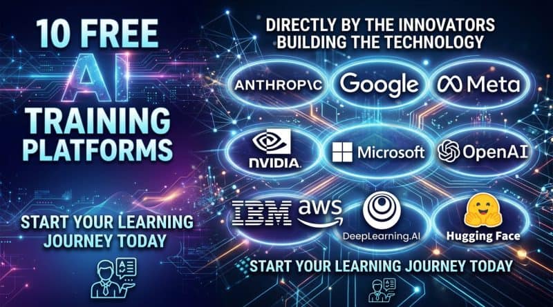 Free AI courses from top tech companies including Anthropic, Google, Microsoft, and OpenAI